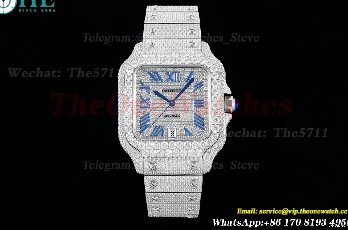 SS Mens XL 100 40mm Rmn MY9015 AMG Santos SS Dia 0124